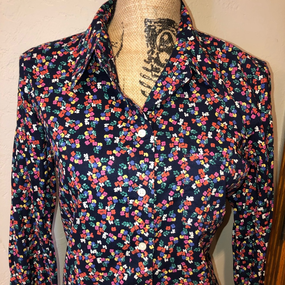 Gap Floral Button Down Top-Like New